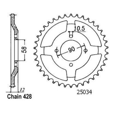 Rozeta pro Honda 25034CZ50